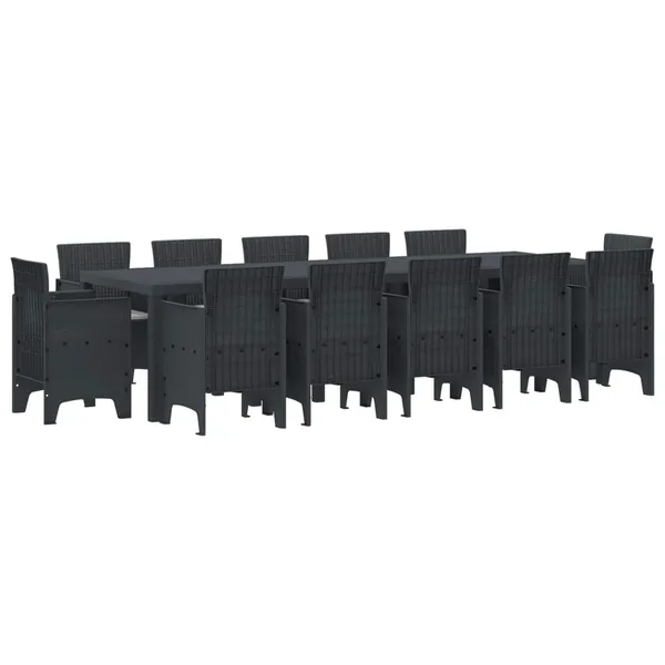 Ensemble de salle à manger pour jardin 13 pcs