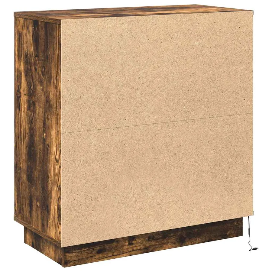 Buffet LED Chêne fumé 71 x 34,5 x 75 cm Bois d'ingénierie - 10