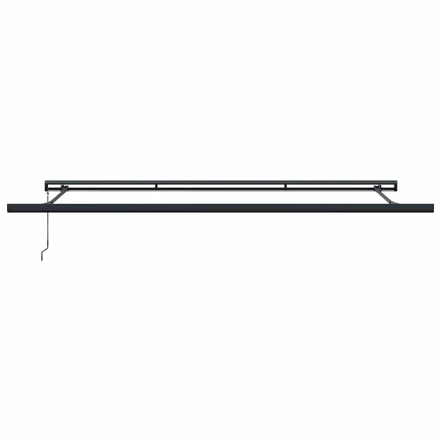 Auvent rétractable anthracite et blanc 4,5x3 m tissu/aluminium - 7