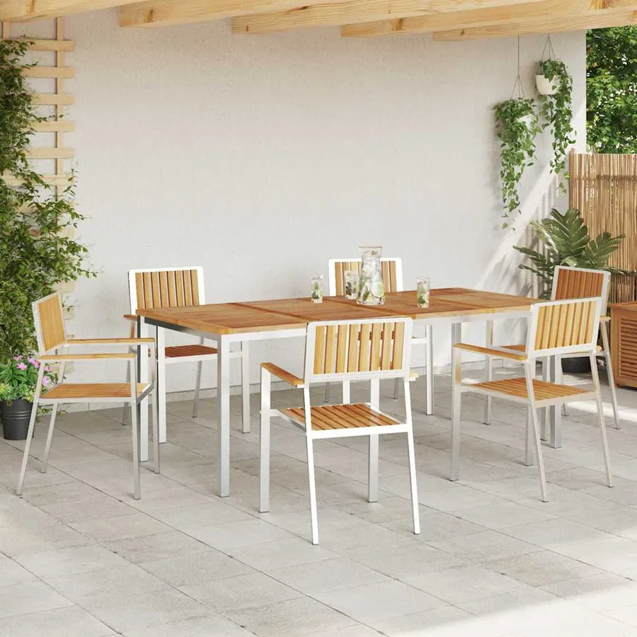 Ensemble de repas extérieur 7 pcs - 4