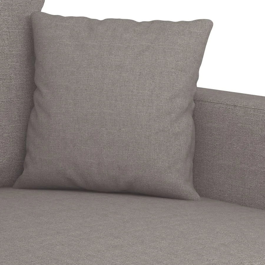 Ensemble de canapés 2 pcs avec coussins Taupe Tissu - 5