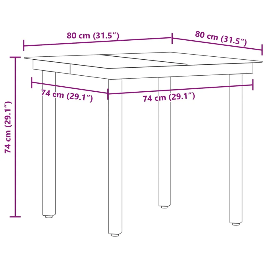Ensemble de salle à manger pour jardin 3 pcs Noir polyrotin - 13