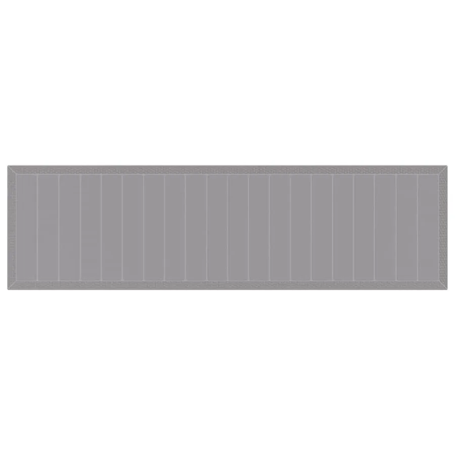 Table de Jardin Gris clair 350 x 100 x 74 cm polyrotin - 7