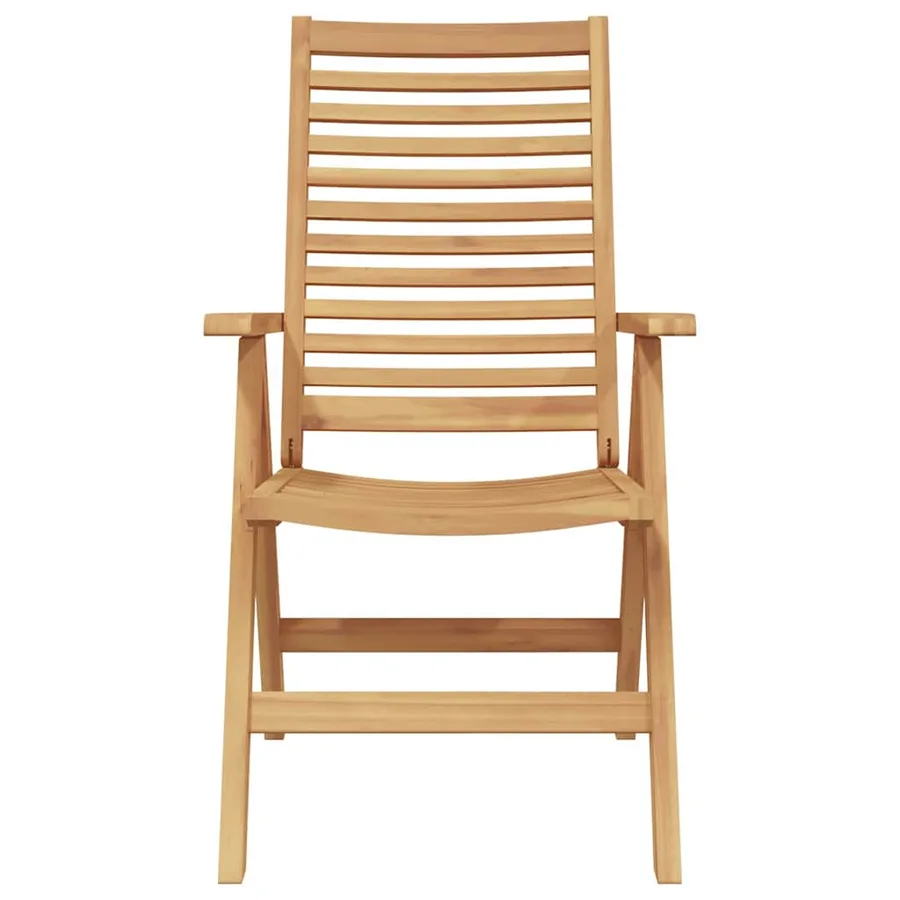Chaise 2 pcs Marron 64,5 x 52 x 108 cm Bois de teck massif - 5