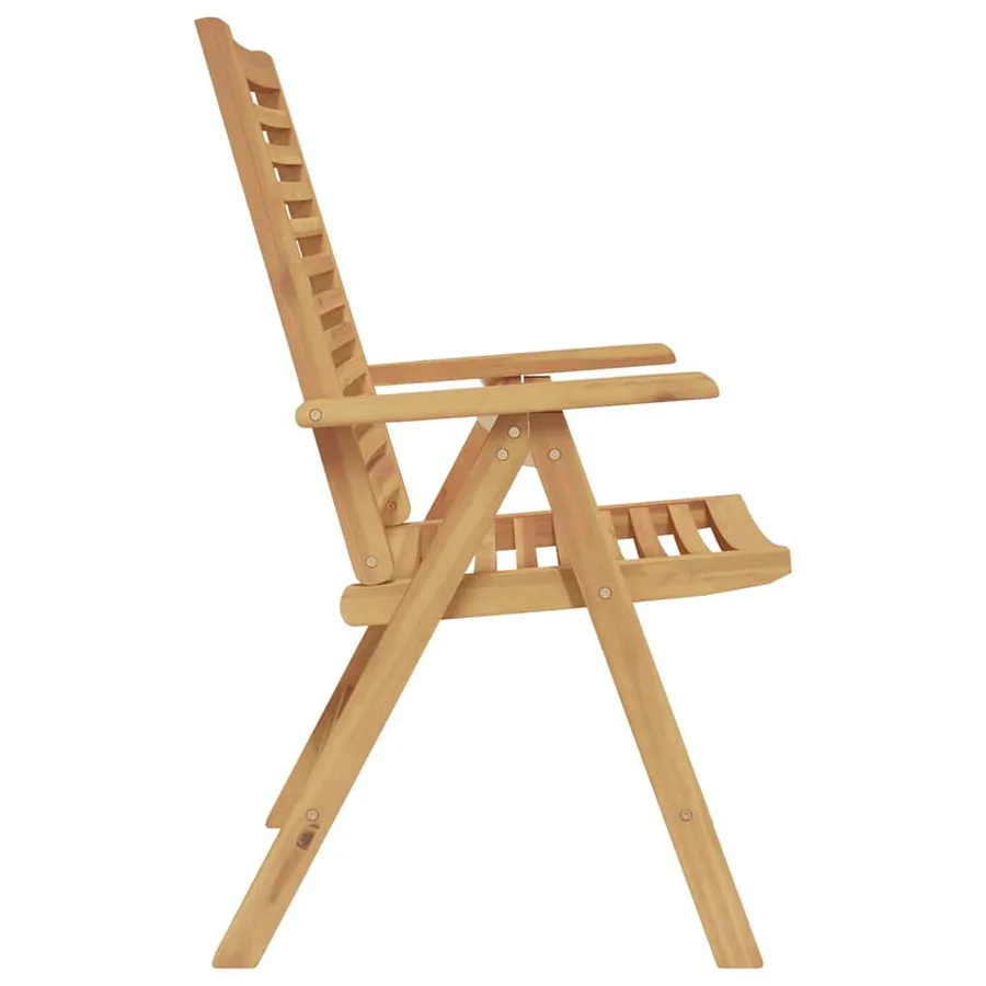 Chaise 2 pcs Marron 64,5 x 52 x 108 cm Bois de teck massif - 6
