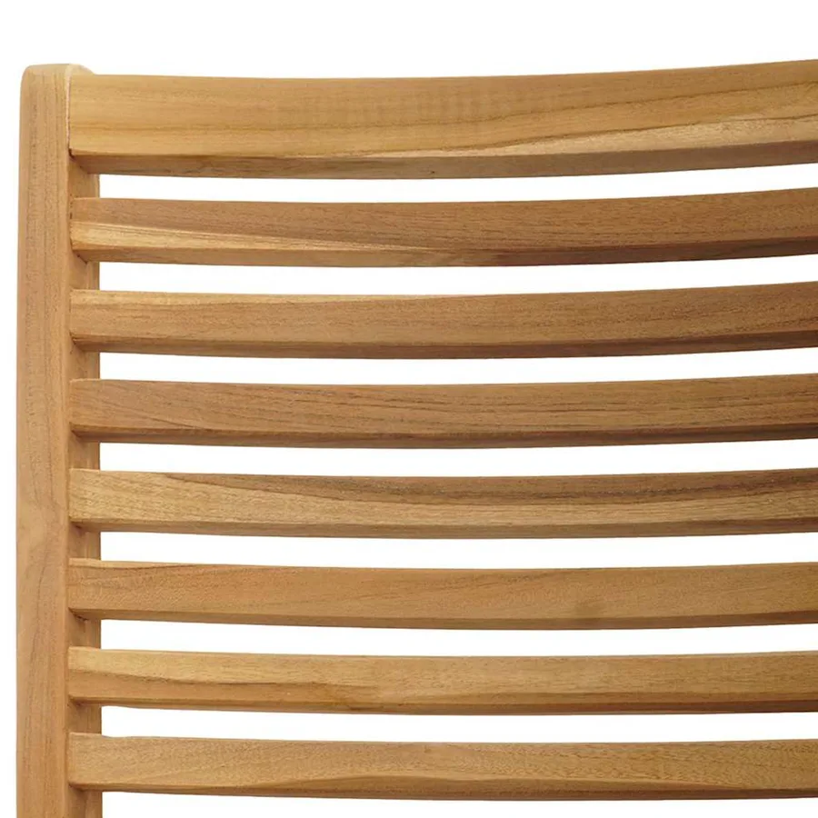 Chaise 2 pcs Marron 64,5 x 52 x 108 cm Bois de teck massif - 9