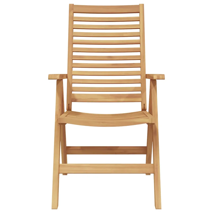 Chaise 8 pcs Marron 64,5 x 52 x 108 cm Bois de teck massif - 3