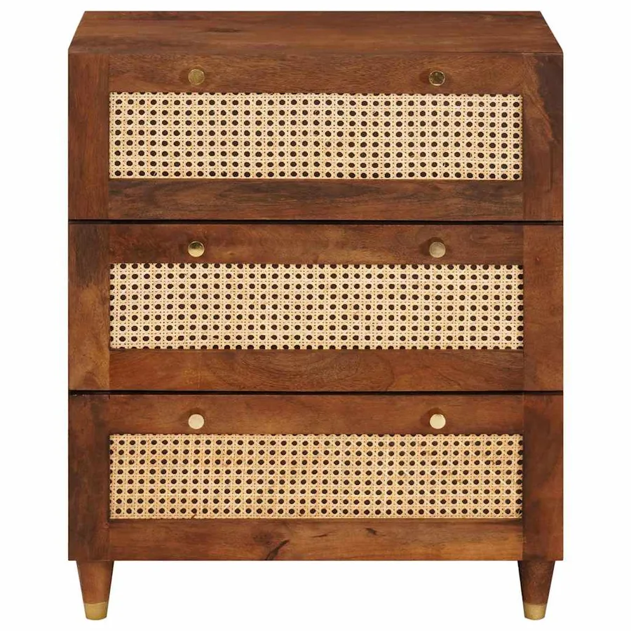 Buffet Marron 60 x 33 x 75 cm Bois de mangue massif - 3