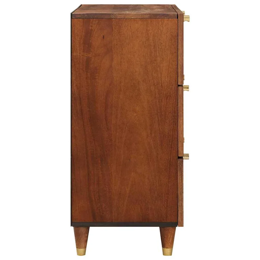 Buffet Marron 60 x 33 x 75 cm Bois de mangue massif - 4