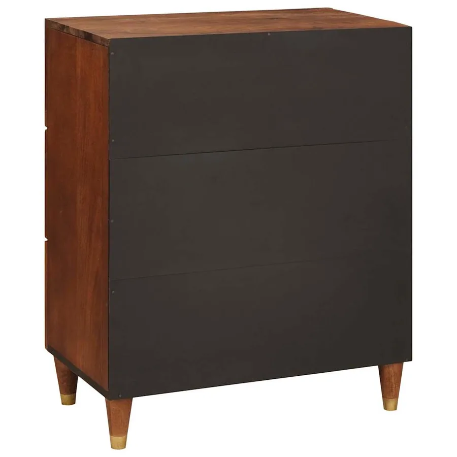 Buffet Marron 60 x 33 x 75 cm Bois de mangue massif - 5