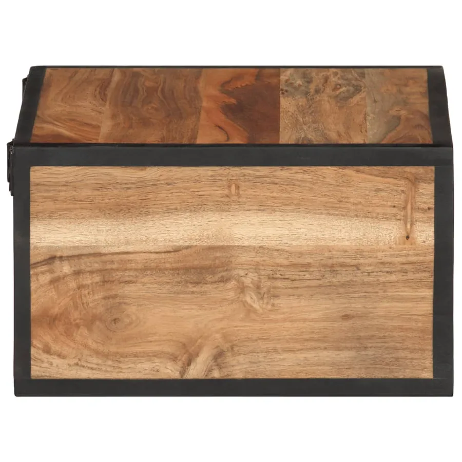 Table de chevet murale 35x35x20 cm bois massif d'acacia - 3