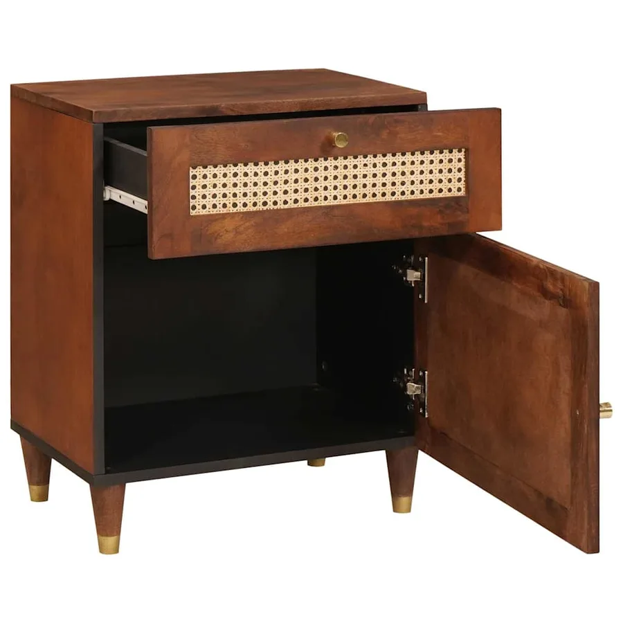 Tables de chevet 50 x 33 x 60 cm Bois de mangue massif - 2