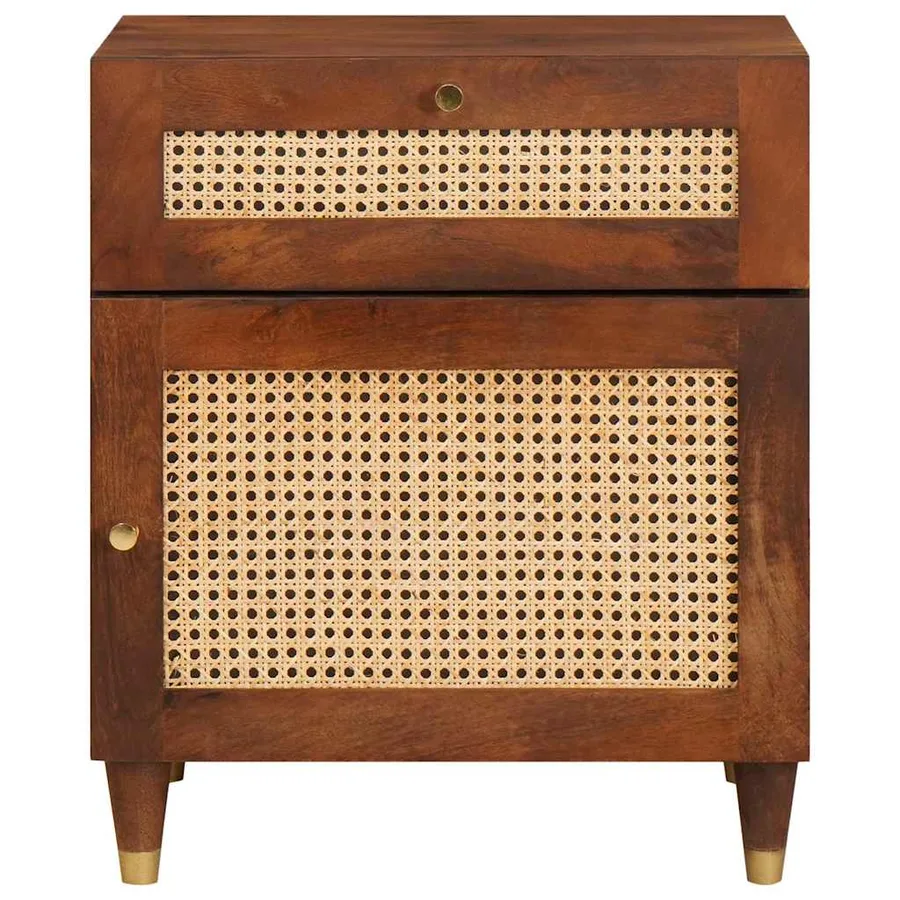Tables de chevet 50 x 33 x 60 cm Bois de mangue massif - 3