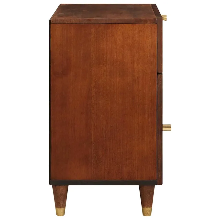 Tables de chevet 50 x 33 x 60 cm Bois de mangue massif - 4