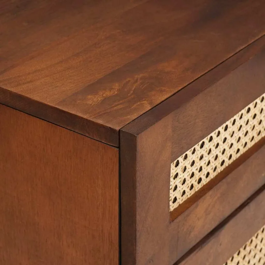 Tables de chevet 50 x 33 x 60 cm Bois de mangue massif - 6