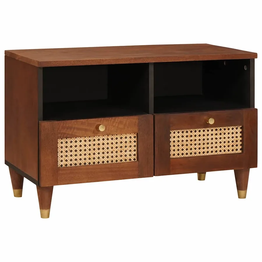 Meuble TV Marron 70 x 33,5 x 46 cm Bois de mangue massif