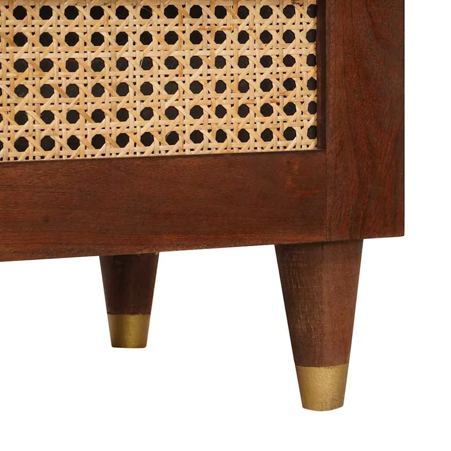 Meuble TV Marron 70 x 33,5 x 46 cm Bois de mangue massif - 8