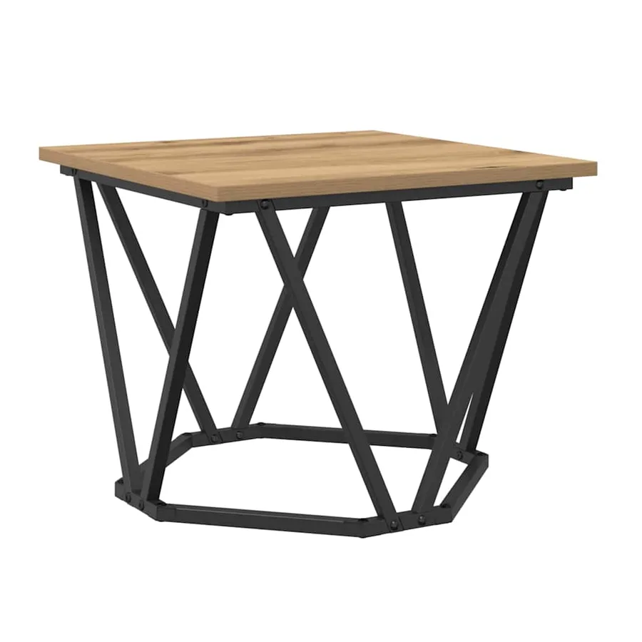 Table basse 3 pcs Chêne artisanal 50 x 50 x 40 cm - 6