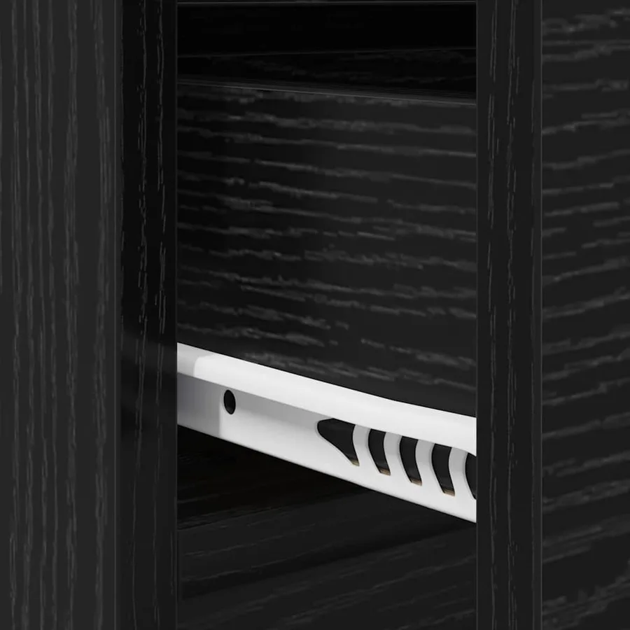Ensemble de meubles d'entrée 4 pcs Chêne noir Bois d'ingénierie - 14