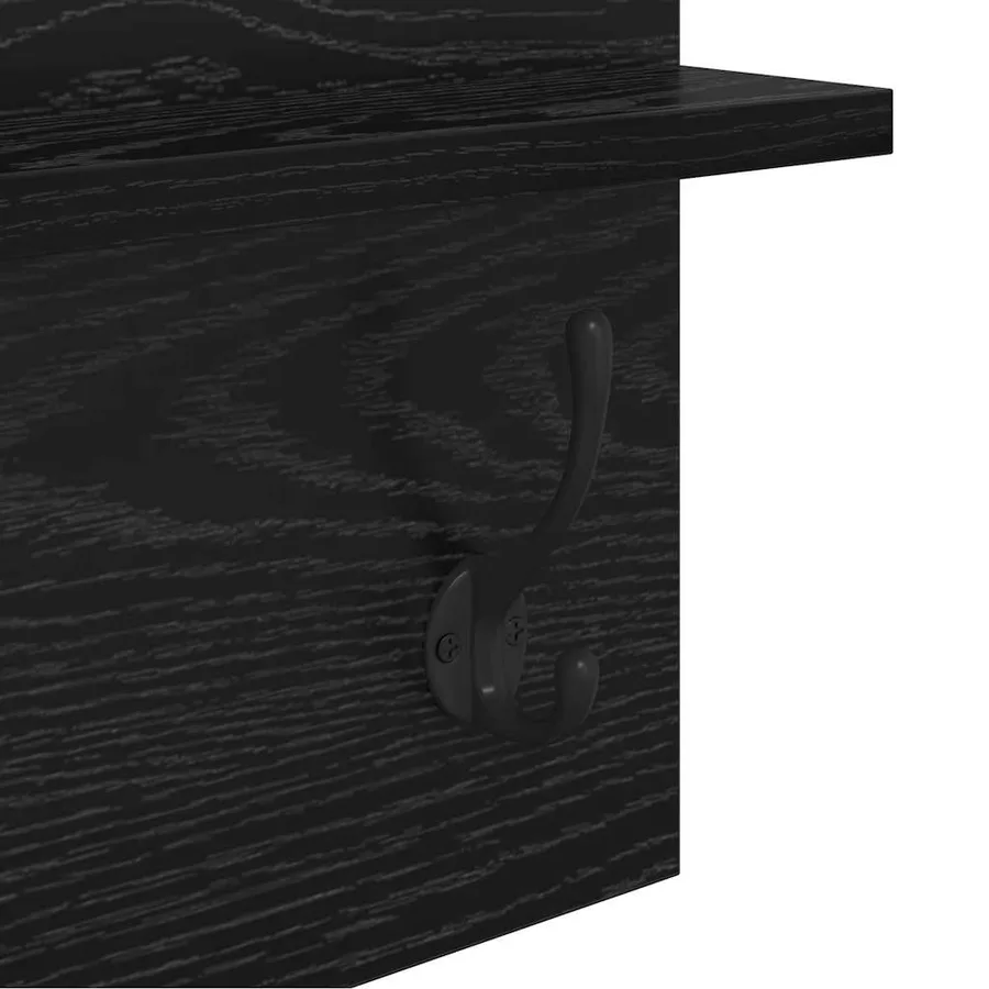 Ensemble de meubles d'entrée 4 pcs Chêne noir Bois d'ingénierie - 15