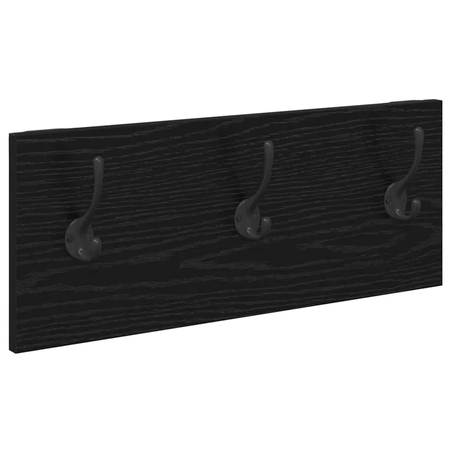 Ensemble de meubles d'entrée 4 pcs Chêne noir Bois d'ingénierie - 6