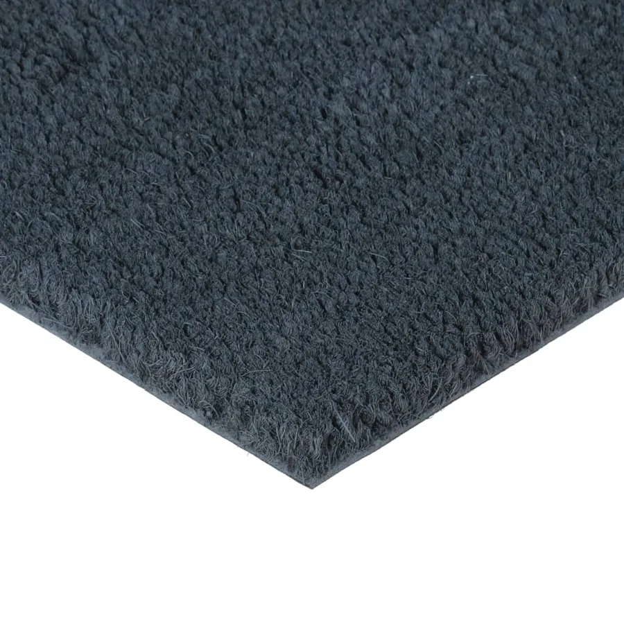 Tapis de porte gris foncé 65x100 cm fibre de coco touffeté - 3