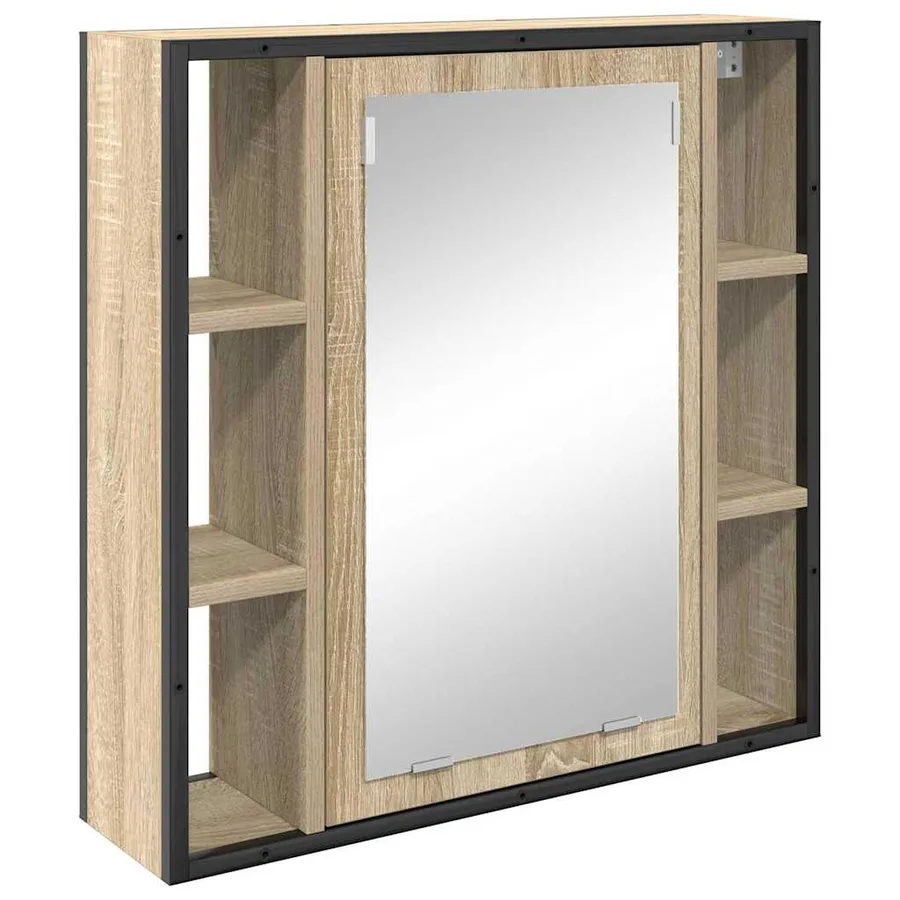 Ensemble de mobilier de salle de bain avec étagère 2 pcs Marron - 5