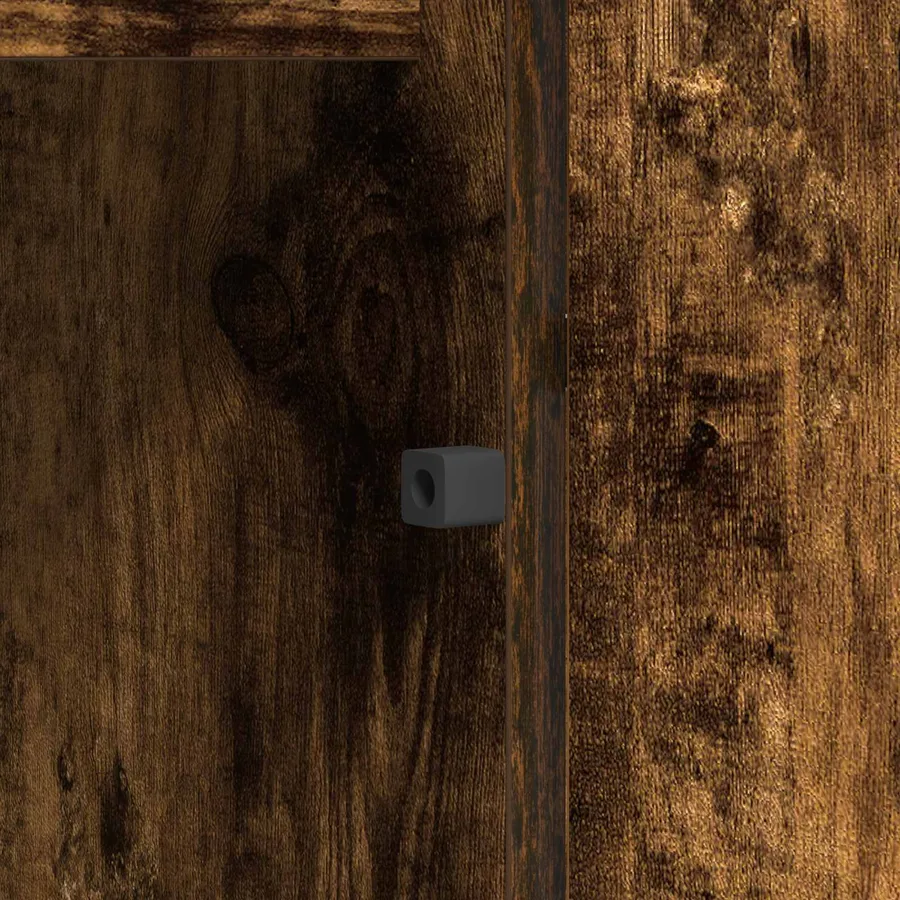Meuble TV Chêne fumé 180 x 38 x 49 cm Bois d'ingénierie - 12