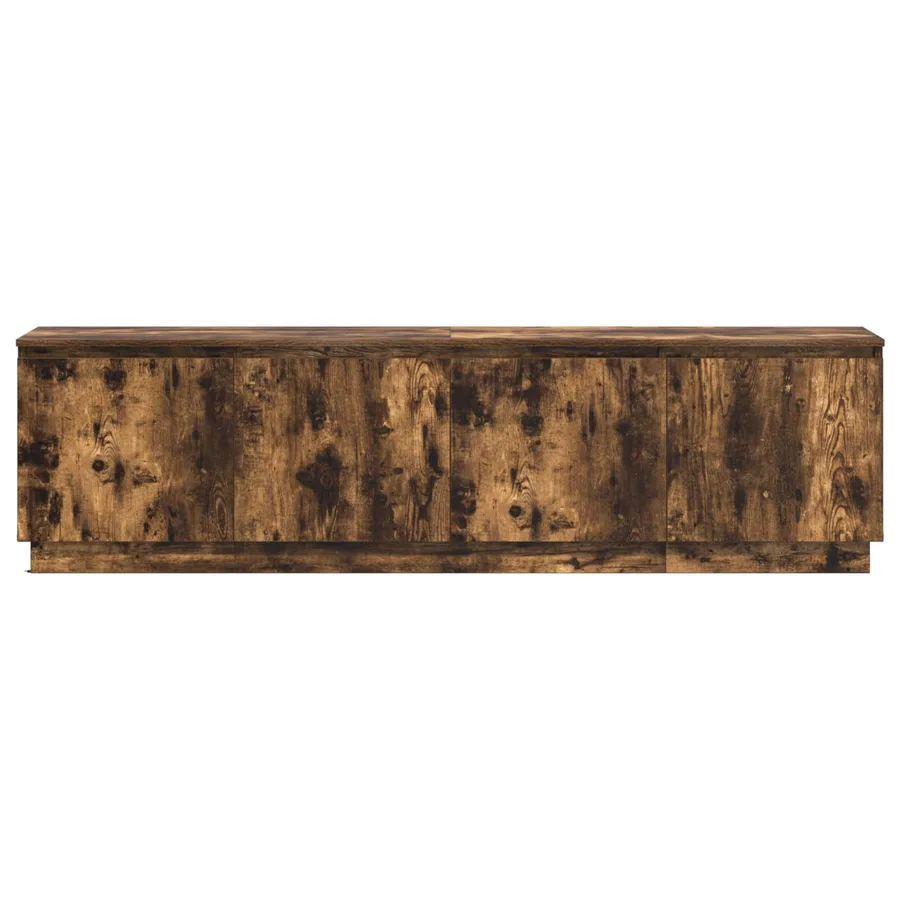 Meuble TV Chêne fumé 180 x 38 x 49 cm Bois d'ingénierie - 7