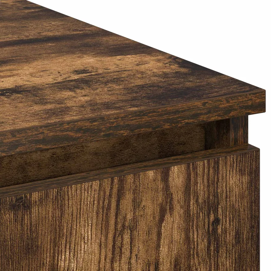 Meuble TV Chêne fumé 180 x 38 x 49 cm Bois d'ingénierie - 8
