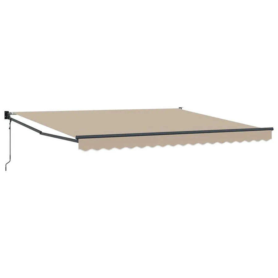 Auvent rétractable Beige 400 × 300 cm Polyester et métal - 2