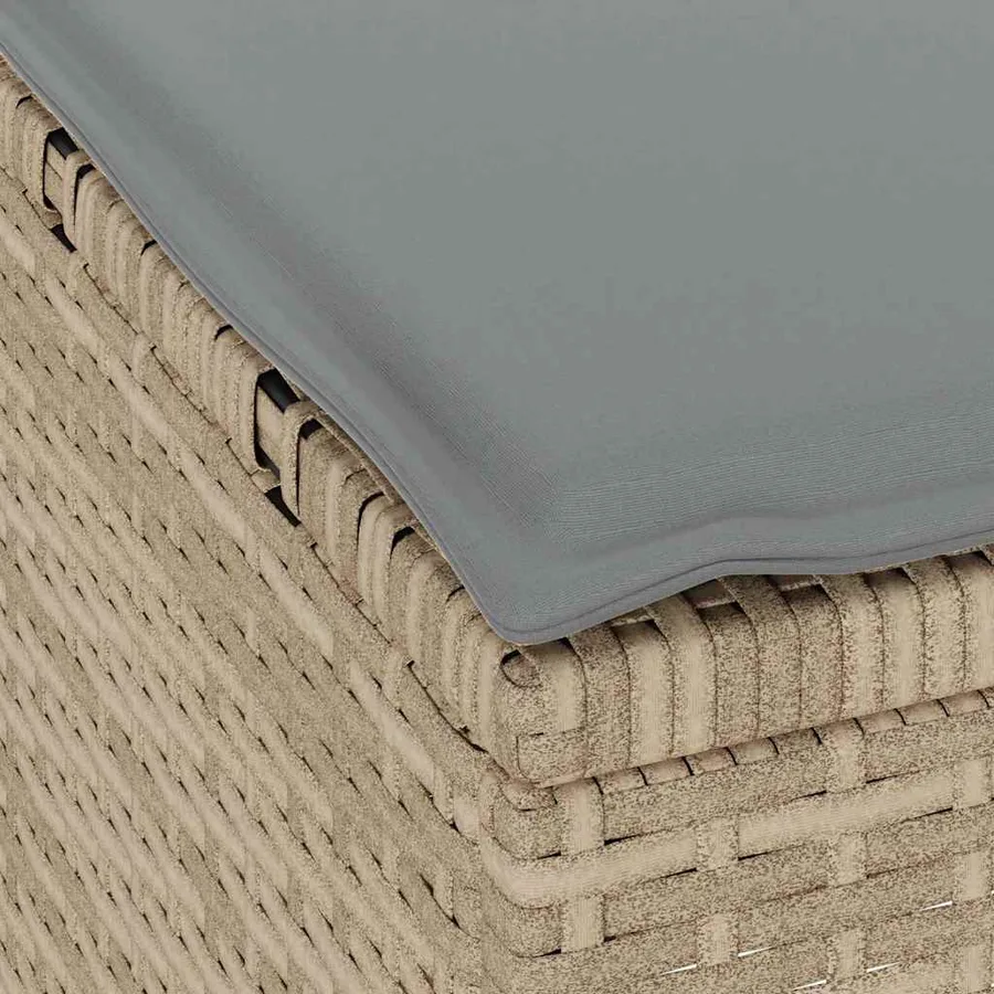 Ensemble de salle à manger pour jardin Beige polyrotin - 10