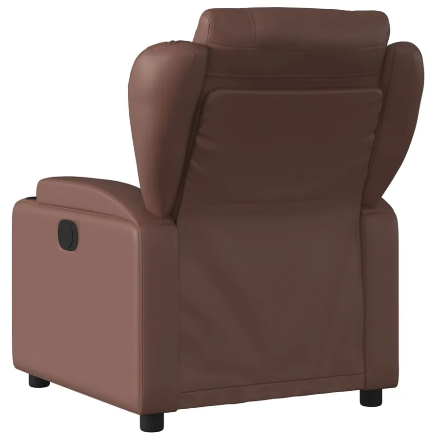 Fauteuil inclinable Marron Similicuir - 5