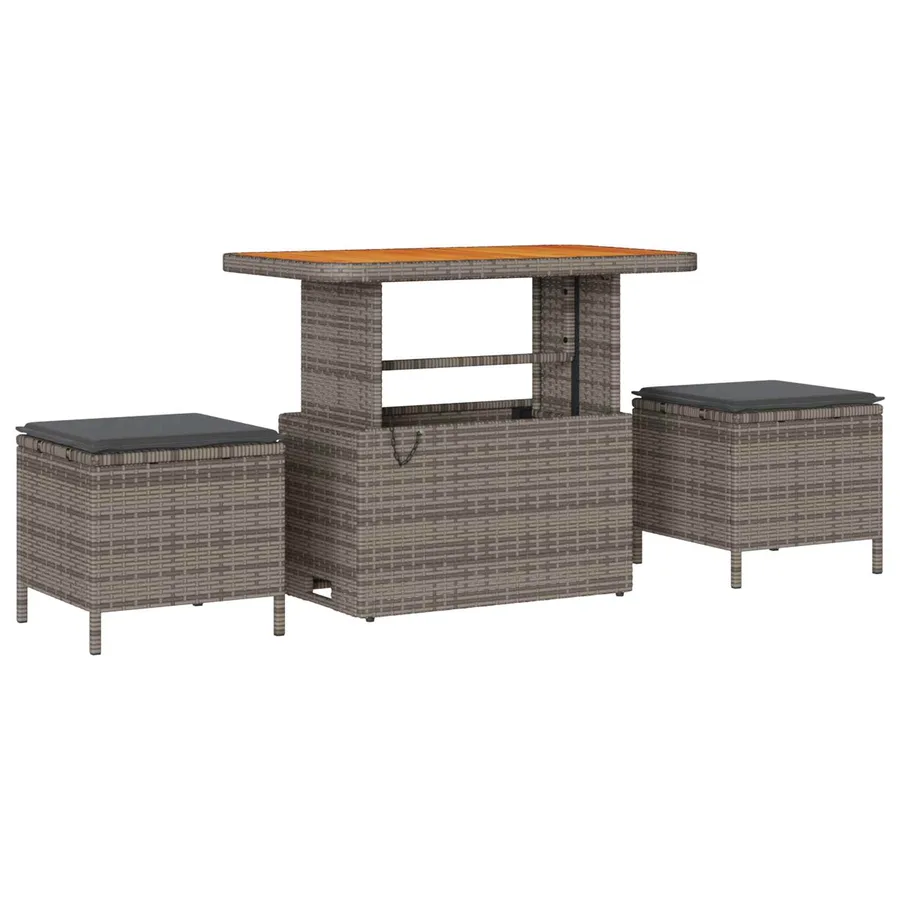 Ensemble de canapé de jardin avec coussin 12 pcs Gris - 4