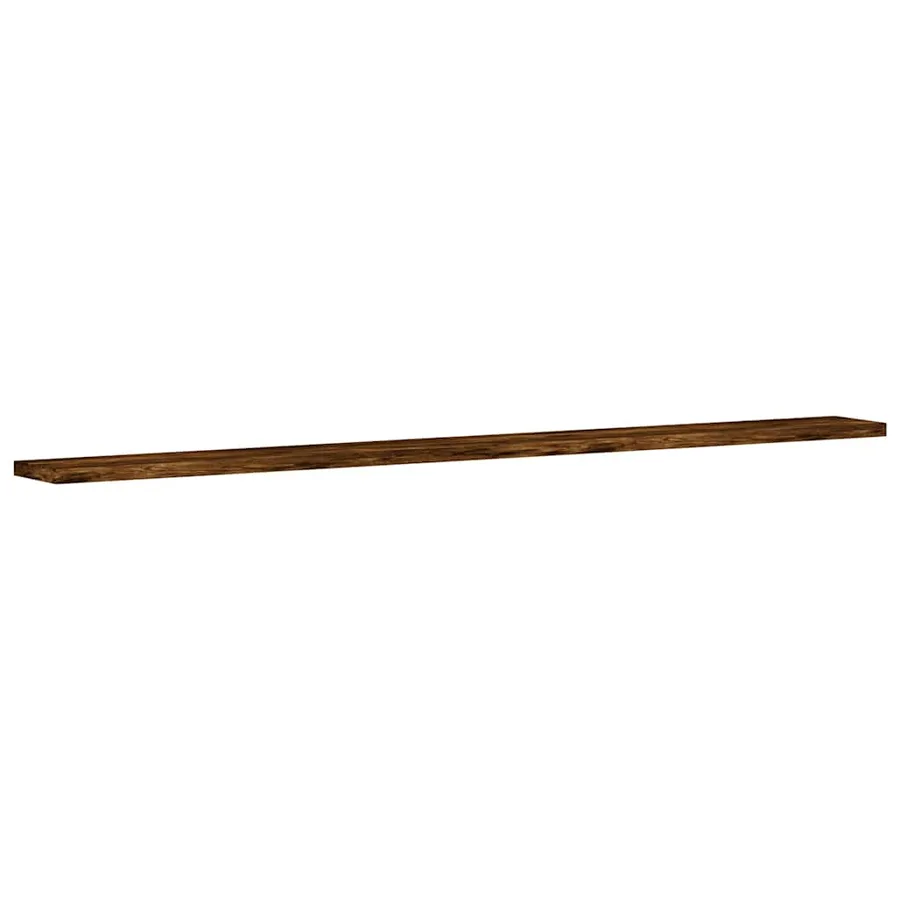Étagères murales 4pcs chêne fumé 100x10x1,5cm bois d'ingénierie - 4