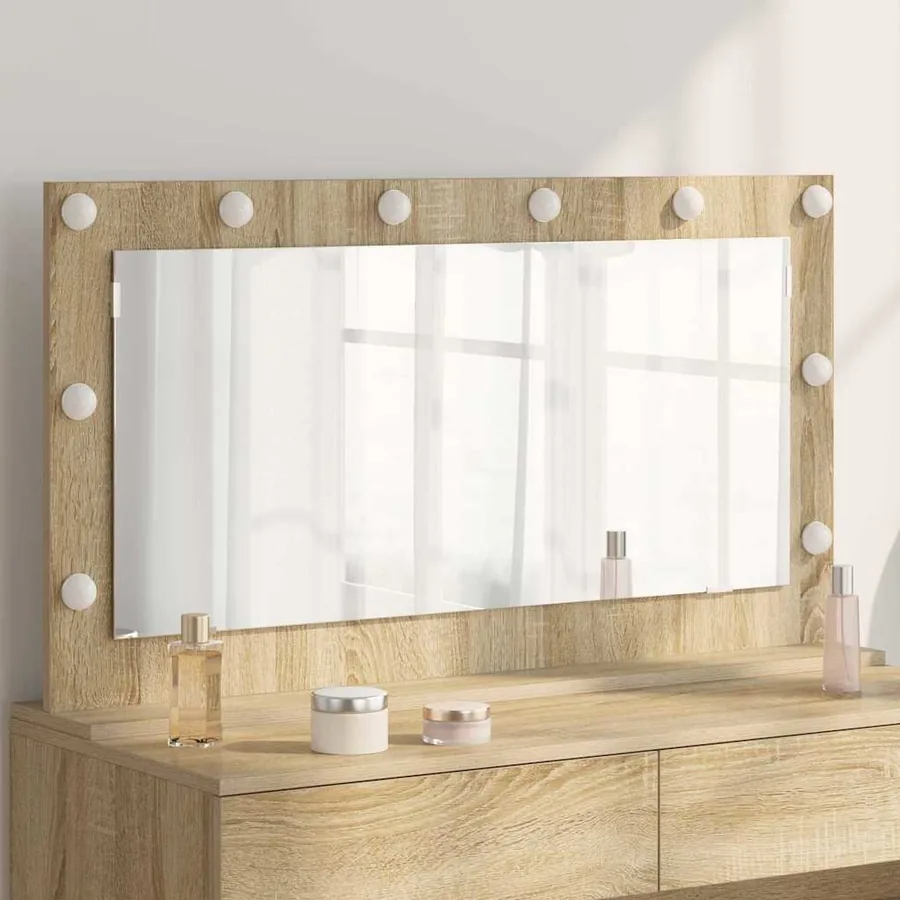 Miroir de vanité Rectangulaire Chêne Sonoma 100 x 55 x 18 cm