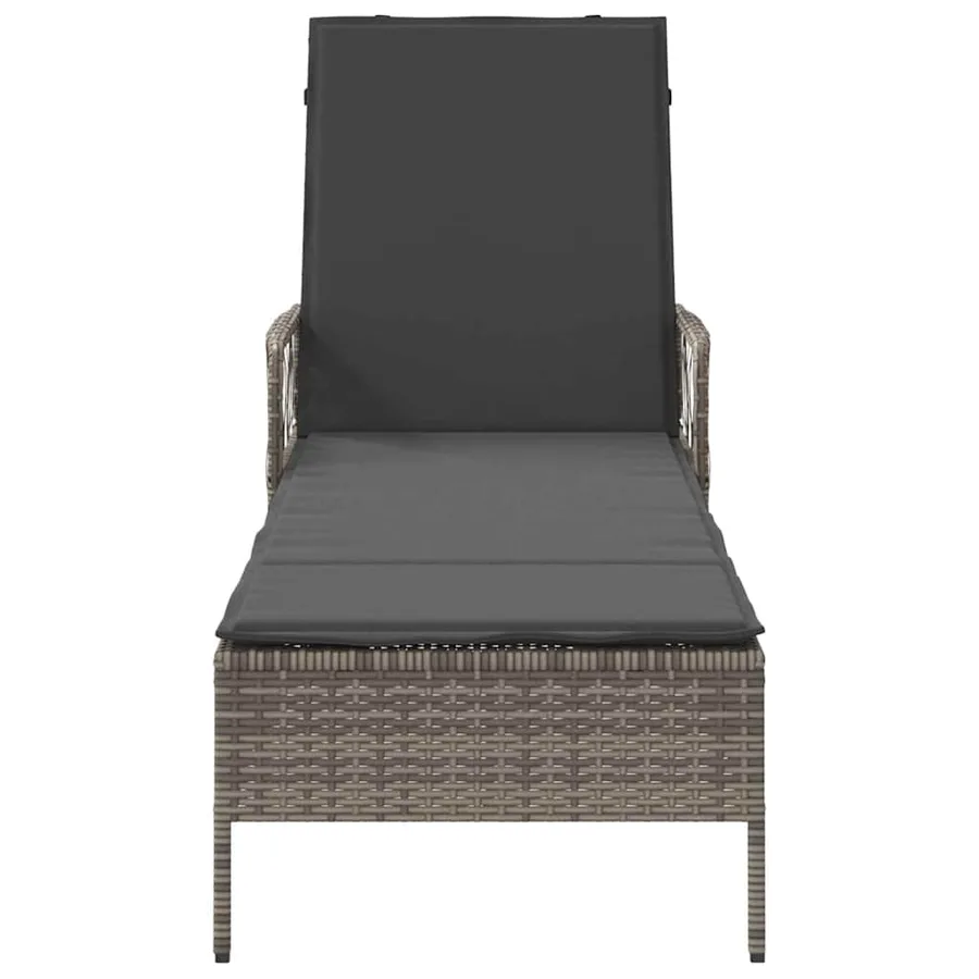 Transat Gris et Gris foncé 200 x 55 x 92 cm polyrotin - 6