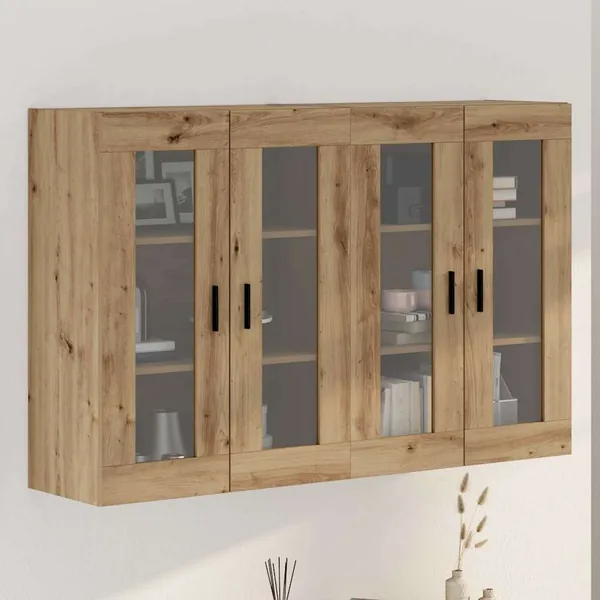 Armoires Murailles 2 pcs chêne artisanal 69,5 x 34 x 90 cm