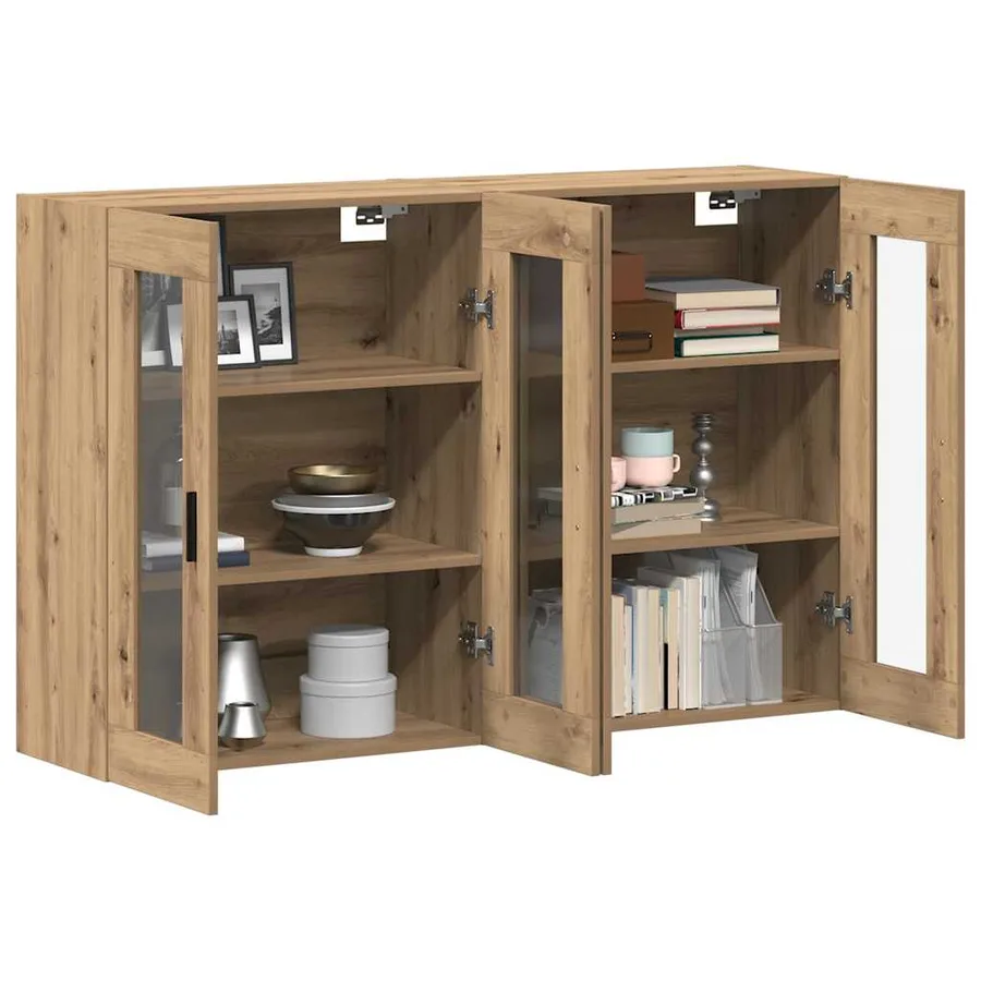 Armoires Murailles 2 pcs chêne artisanal 69,5 x 34 x 90 cm - 3