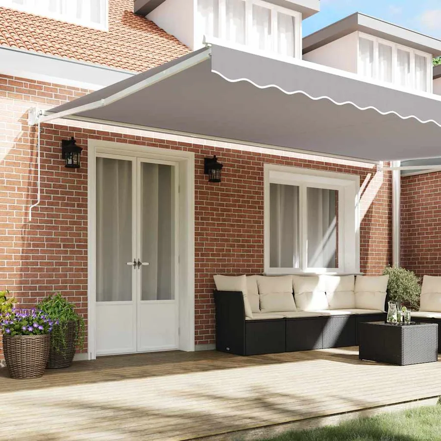 Auvent rétractable Gris clair 500 x 300 x 165 cm - 3