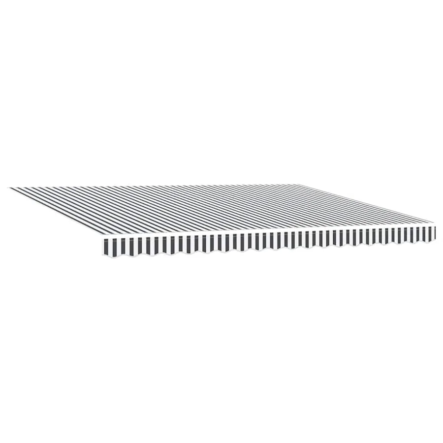 Auvent rétractable anthracite et blanc 4,5x3 m tissu/aluminium - 4