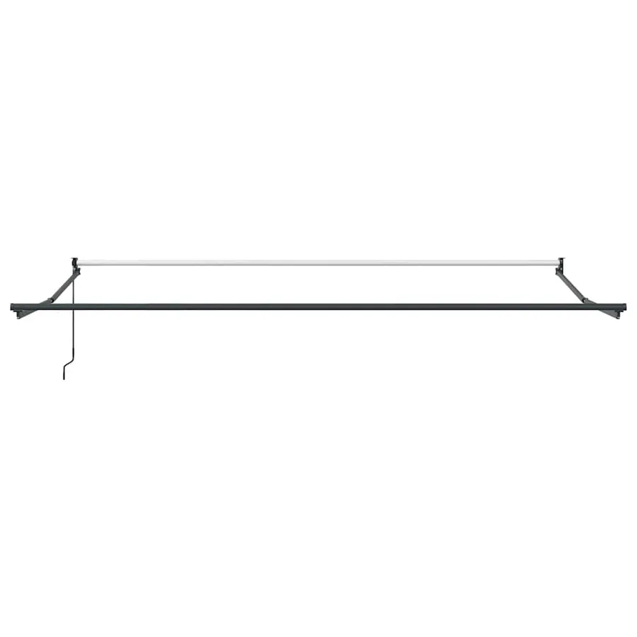 Auvent rétractable anthracite et blanc 4,5x3 m tissu/aluminium - 7