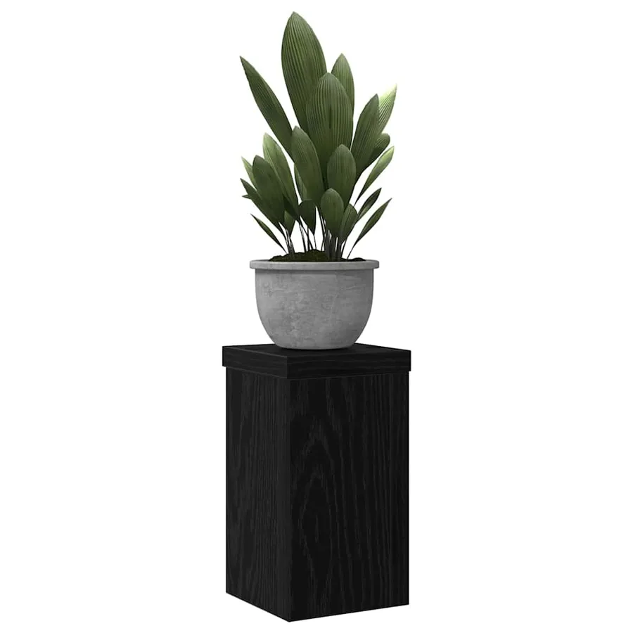 Support de Plante 2 pcs Chêne noir 10 x 10 x 18 cm - 3
