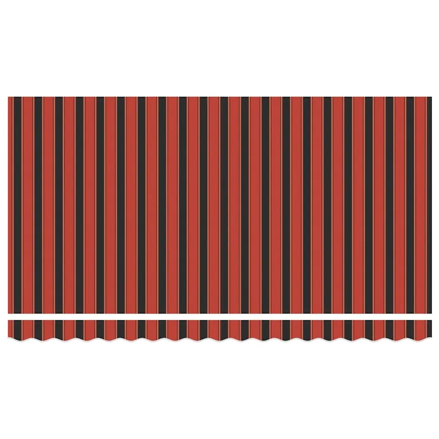 Auvent Rétractable Orange 350 x 200 cm tissu - 7