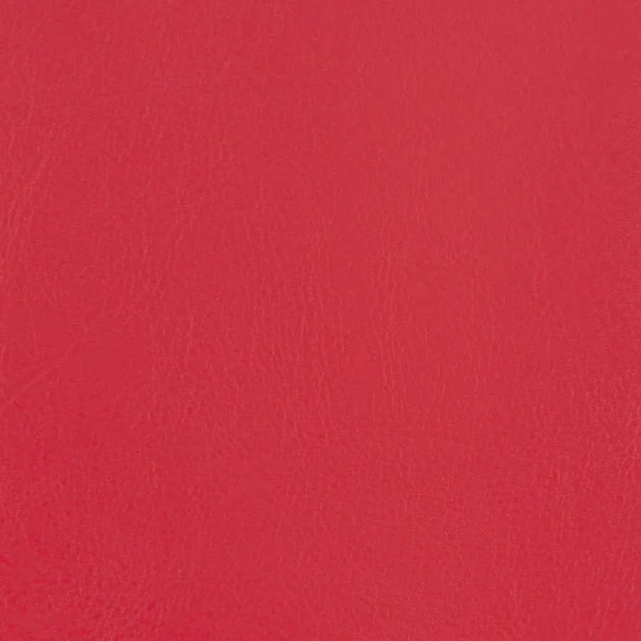 Fauteuil rouge similicuir - 7