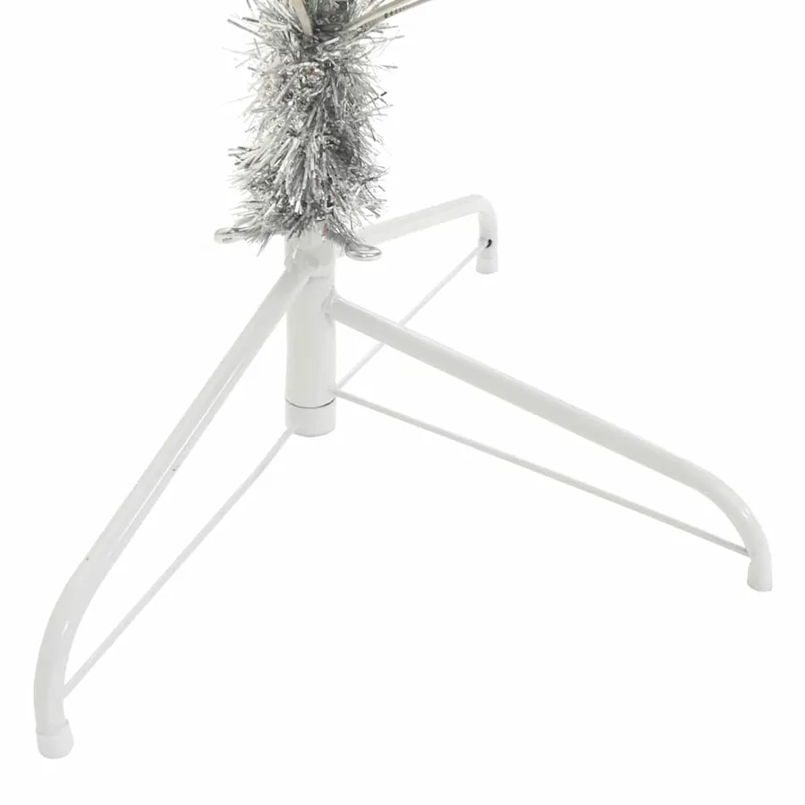Sapin de Noël artificiel pré-éclairé Argent 210 cm PET - 16
