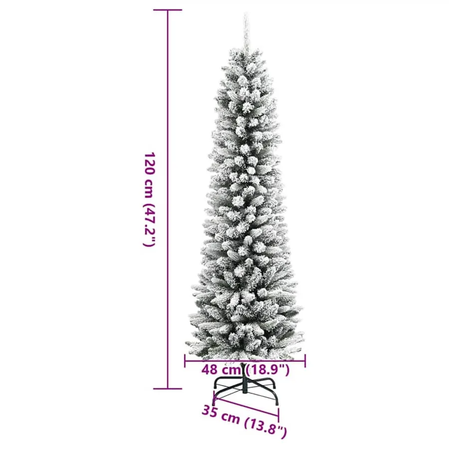 Sapin de Noël artificiel Blanc 120 cm PVC, métal et plastique - 20