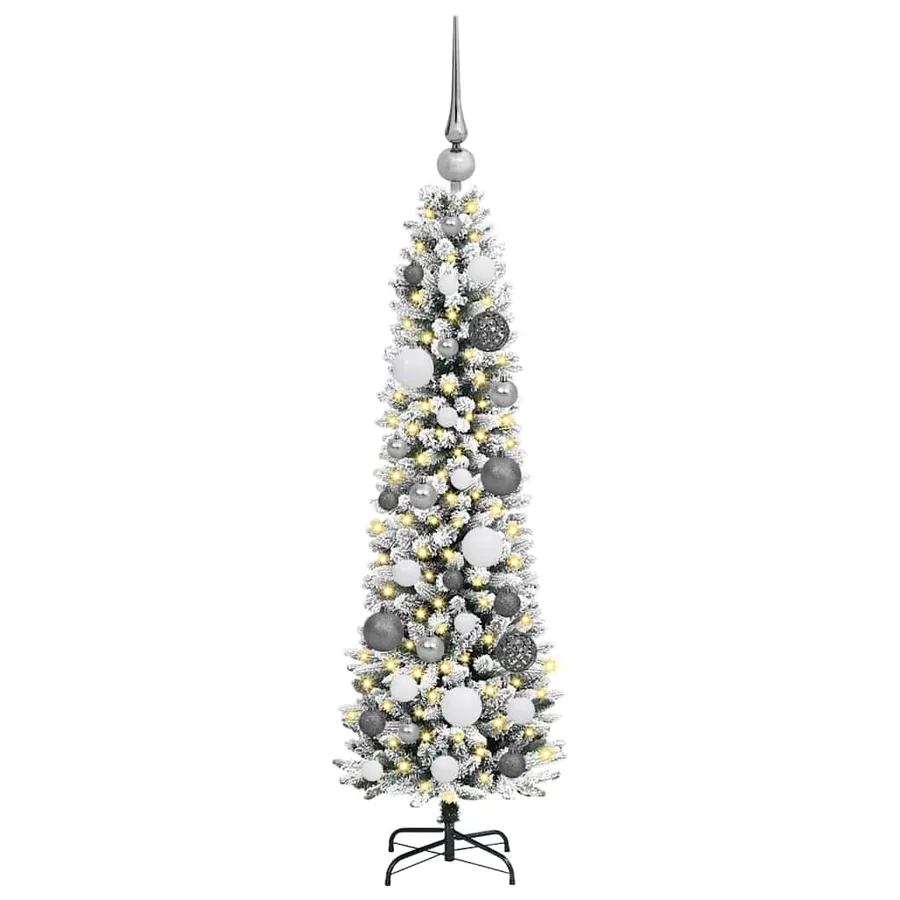 Sapin de Noël artificiel Blanc 120 cm PVC, métal et plastique - 3