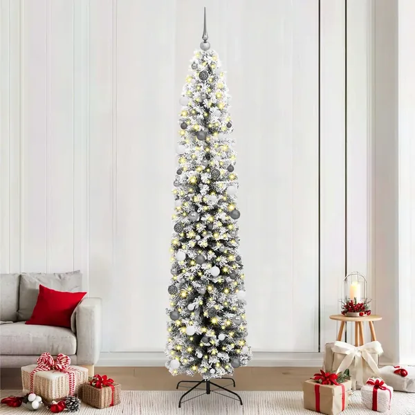 Sapin de Noël artificiel Vert 240 cm PVC et acier et plastique