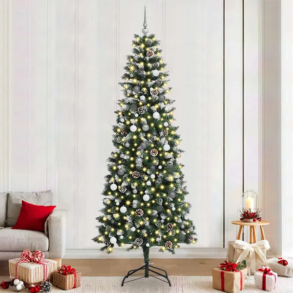 Sapin de Noël artificiel Vert 240 cm PVC, plastique et acier